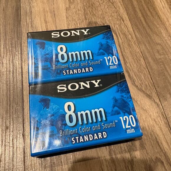 Sealed Sony 8mm 120 Minute MP Standard P6-120MPL Camcorder VCR Tape NEW Lot of 2 - Picture 2 of 3